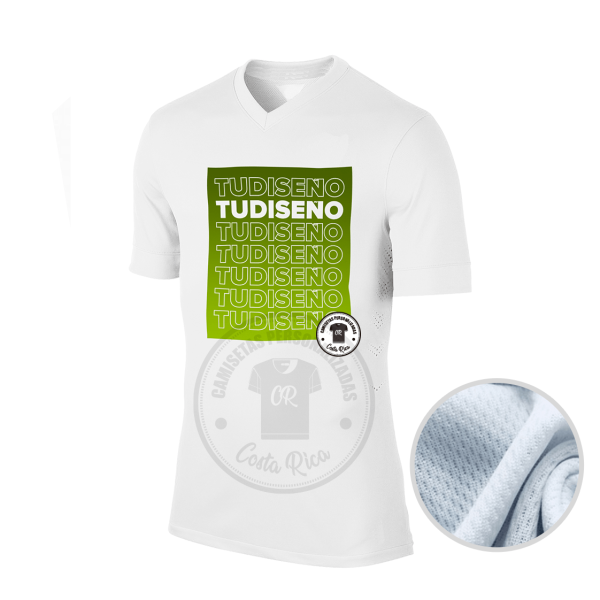 Camiseta Dry Fit (Jik) Blanca con su diseño